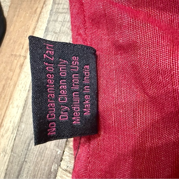 Hiva Global Fusion Desi Red Embroidered Blouse - Picture 6 of 6